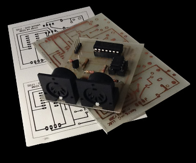 MIDI interface for Microcontrollers