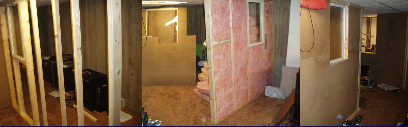 Constructing some of the walls